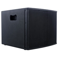 350W 12 "caisson de basses professionnel armoire en bois Crossover haut-parleurs passifs XLR connecter sortie + entrée peinture noire Bocina Parlante