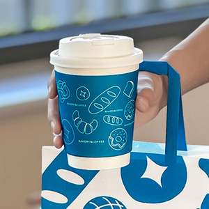 Bolsas de Papel Kraft Ecológicas de Doble Pared Personalizadas con Logotipos Impresos para Comida para Llevar de Cafeterías - Product Image 3