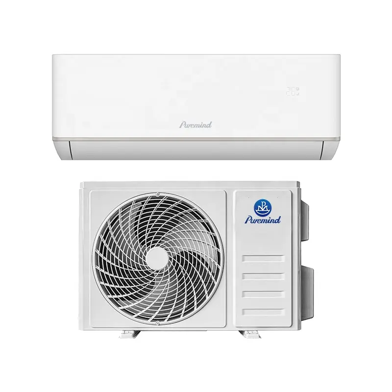Puremind Smart Ductless Air Conditioning Aircondition 220V 50Hz A+++ Split Inverter Wall Mount Air Conditioner for Home R32