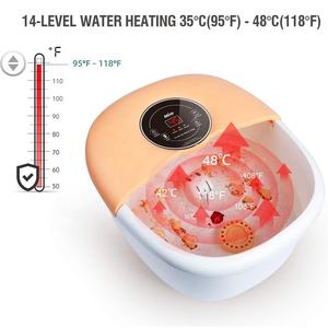 Bañera eléctrica de plástico con 14 rodillos para pies, instrumento de baño para pies, para Spa - Product Image 2
