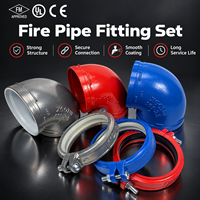 Raccord de tuyauterie rainuré 300 PSI en fonte ductile ASTM A536 300 PSI UL FM Coude Té Réducteur pour système de protection incendie par sprinklers