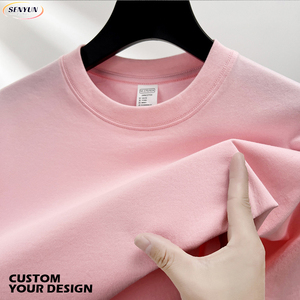 เสื้อยืดผ้าฝ้าย230gsm ลายเรียบสำหรับผู้ชายไซส์ใหญ่พิเศษพิมพ์ลายปักออกแบบได้ตาม<span class=keywords><strong>ต</strong></span>้องการ - Product Image 1