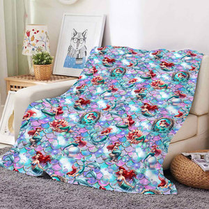 Pretty Fairy Tale <strong>Frozened</strong> Snow Princesses Soft Plush Throw Cartoon Toddler Baby <strong>Blanket</strong> Custom Print Flannel <strong>Blankets</strong> - Product Image 4