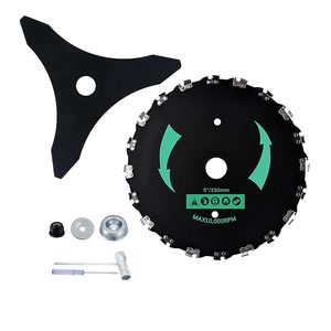Kit de lames de brosse à dents de tronçonneuse 9" x 20T pour débroussailleuse et coupe-bordures - Product Image 1