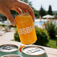 BSBH Bidon en plastique transparent pour animaux de compagnie 330ml 500ml Bouteille de boisson pop vide pour gâteau Café Jus