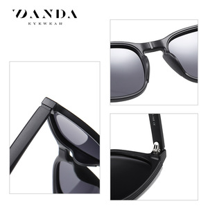 Danda Square Frame Polarized Sunglasses Black TAC Lens Men Outdoor Travel Driving Sun Protection 3307 - Product Image 3