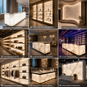 Bandes LED flexibles réglables 2700K 6000K à tonalité variable 24V, rétroéclairage dimmable <span class=keywords><strong>pour</strong></span> comptoirs en pierre commerciaux, panneau lumineux LED flexible - Product Image 2
