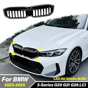 สำหรับรถยนต์ซีรีส์ 3 รุ่น G20 G21 G28 LCI ปี 2023 2024 2025 กระจังหน้าช่องลมแบบเส้นเดียวสำหรับรถแข่ง ชุดแต่งภายนอกรถยนต์ - Product Image 1