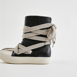 Dropshipping Chaussures décontractées unisexes confortables à lacets pour l'extérieur, baskets en caoutchouc, bottes pour femmes 2025 - Product Image 4