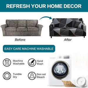 优质供应商防滑沙发套拉伸设计印花Lshape沙发套批发沙发套3 2和1座 - Product Image 3