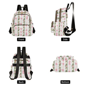 Small Casual <b>Mini</b> Girls Quilted Rucksack Zipper Travel School Bag Custom Print Hawaiian <b>Backpack</b> for Women - Product Image 2