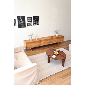 Mueble para <span class=keywords><strong>TV</strong></span> de Madera Reciclada Sólida Estilo Wabi-Sabi Hecho a Mano para Sala de Estar y Hoteles - Muebles Ecológicos y Duraderos - Product Image 2