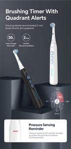 Cepillo de Dientes Eléctrico Sónico Recargable Inteligente, Cepillo de Dientes con Vibración a Prueba de Agua IPX7, Cepillo de Dientes Multifuncional para Limpieza Bucal Diaria - Product Image 5