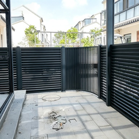 Clôture à persiennes en aluminium robuste, durable, antirouille et étanche, pour piscine et jardin avant, fabrication sur mesure en usine, faible MOQ