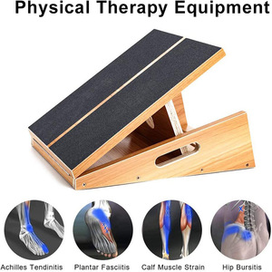 Tabla de estiramiento para rehabilitación, tabla inclinada para estar de pie, estirador de pantorrillas, estirador de piernas profesional de madera, ángulo ajustable - Product Image 5