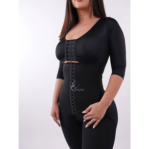Faja Bra <span class=keywords><strong>Manga</strong></span> Longue, Gaine de compression intégrale, Sous-vêtement correcteur Fajas Colombian, Effet ventre plat et remonte-fesses - Product Image 1