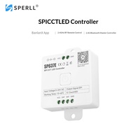 Contrôleur LED CCT SPI double canal avec synchronisation musicale, télécommande RF 2.4G, application BanlanX, accessoires d'éclairage pour lumières de scène LED à pixels