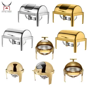 Hotel restaurant catering equipment buffet food warmer heater keep food hot catering buffet stainless steel chaffing dishes