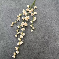 Décoration de mariage : Arrangements floraux artificiels en violettes et fleurs de soie, motifs en ligne, pour plafond et centre de table d'allée, grands modèles