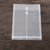 Pochettes en plastique PP avec fermeture Velcro A4/A5/A6/A8, imperméables, pour l'école, le bureau, dossier polyvalent, porte-documents importants, reçus, factures