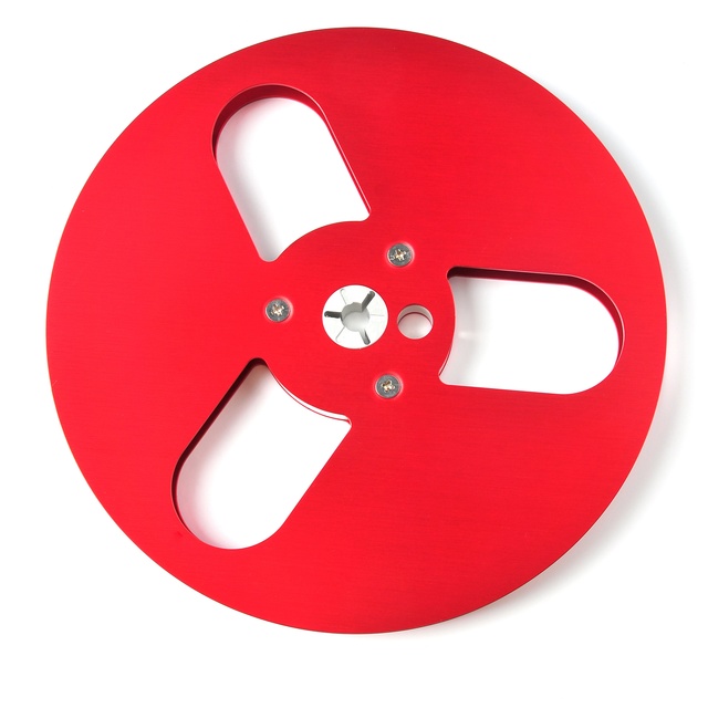 7" Aluminum High End Reel to Reel Master Recorder Empty Tape Spool for Hifi Audio Red Anodized Reel