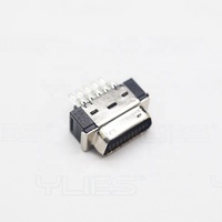 Conector codificador Servo de alta calidad, posiciones SCSI, 14 pines, 20 pines, 26 Pines, 36 Pines, 50 pines, línea de soldadura macho SCSI, conector SCSI