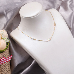 Collier en opale pour femme, plusieurs brins, ras du cou, bijoux en or jaune 14k, <span class=keywords><strong>pierre</strong></span> <span class=keywords><strong>de</strong></span> <span class=keywords><strong>naissance</strong></span>, cadeau pour elle - Product Image 5