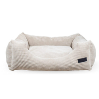 Hundebett mit Kundenspezifischem Logo & Zubehör, Atmungsaktives, Weiches und Gemütliches, Maschinenwaschbares Katzen- und Hundesofabett für Haustiere