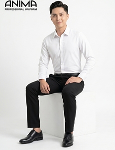 เสื้อเชิ้ตผู้ชายขายส่งจำนวนมาก ผลิตจากใยไผ่ 50% และไมโครไฟเบอร์ 50% ยืดหยุ่นสูง ไม่ยับง่าย ดีไซน์ทันสมัย เหมาะสำหรับงานปาร์ตี้ แขนยาว - Product Image 1