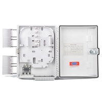16 Core FTTH Fiber Distribution Box ABS Material 3 in 16 Out SC Adapter Wall Mount Optical Splitter Box for Outdoor Network