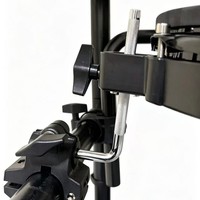 L-shaped Metal Connecting Rod Electronic Drum Clamping Arm Bracket for Kicking Pedals and Percussion Instruments.
