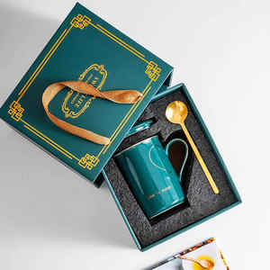 Light Luxury Ceramic Coffee Cup <b>Set</b> Mug Packaging with Foam in <b>Gift</b> Box and Bag <b>Personalized</b> <b>Gift</b> - Product Image 5