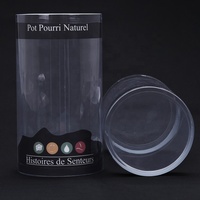 Nouveau design Tube et cylindre en plastique transparent Boîte d'emballage pour vaisselle Parapluie Drinkware Matériaux recyclés Options personnalisables