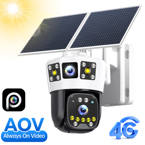 מצלמת אבטחה HiEasy 6MP עם עדשה כפולה, 4G SIM, PTZ, אלחוטית, חיצונית, AOV, ראיית לילה צבעונית מלאה 24/7, זיהוי תנועה - Product Image 1