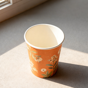 High Quality Disposable 8oz Custom <b>Printed</b> Single Wall Takeaway Cold Hot Drink Packaging Paper <b>Coffee</b> Tea Cup with Logo - Product Image 1