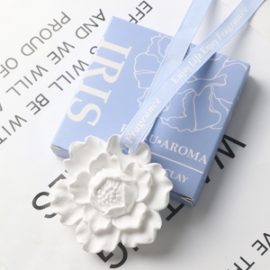 Bán Buôn Treo Xe Tủ Quần Áo Làm Mát Không Khí Hoa Mẫu Đơn Hoa Thơm Gốm Hương Thơm Thạch Cao Nhà Hương Thơm Tinh Dầu Khuếch Tán - Product Image 2