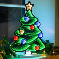 Enseigne lumineuse LED personnalisée Père Noël pour la décoration de Noël, affichage publicitaire pour centres commerciaux, vitrines et événements