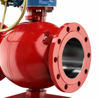 Válvula de Ventilación Manual de Corte de Gas con Conexión Bridada y Estructura de Control, Soporte OEM