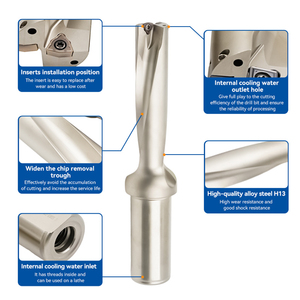 Đường kính 12.5-13.5mm vương miện khoan lỗ sâu khoan công cụ-indexable Carbide CNC Modular khoan - Product Image 2