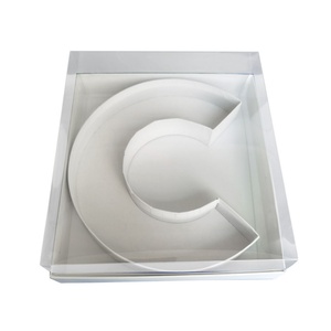 Boîte cadeau en carton en forme de lettre ou de chiffre de 8 pouces, remplissable avec des bonbons, du chocolat ou des confiseries, avec couvercle - Product Image 3