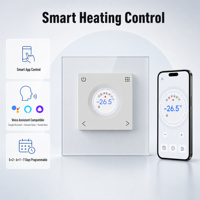 Thermostat de chauffage électrique et hydronique intelligent pour la régulation de la température ambiante, idéal pour les maisons et bureaux modernes