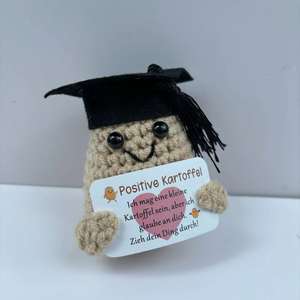 Вязаная крючком игрушка ручной работы: позитивная картошка, фигурка-гриб, огурец, амигуруми, кукла-игрушка, милая и необычная - Product Image 2