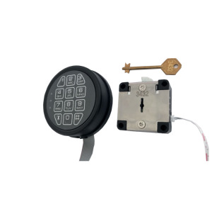 Nuevos tipos con cerradura de emergencia LS-019 diferentes configuraciones redondo de la Lámpara electrónica de cerradura de combinación con cifrado para caja - Product Image 3