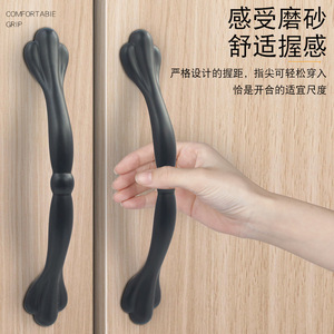 Poignée de meuble en alliage d'aluminium minimaliste moderne Jin Aoding 2523, poignée de porte de placard givrée allongée, longue poignée de tiroir - Product Image 5