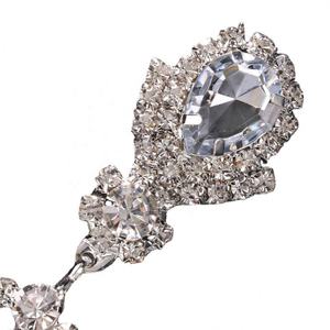 European American Style Bohemian Tassel Gold Plated Copper Alloy Earrings Rainbow Rhinestone <b>Pendant</b> Drop Design for Women's - Product Image 5