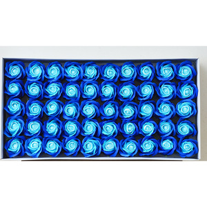 สบู่ดอกกุหลาบปลอม,สบู่ดอกไม้ DIY 3ชั้นพร้อมกล่อง50ชิ้น - Product Image 2