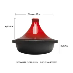 Pot à <span class=keywords><strong>tajine</strong></span> marocain de grande taille avec couvercle <span class=keywords><strong>en</strong></span> céramique de 27cm Pot à <span class=keywords><strong>tajine</strong></span> <span class=keywords><strong>en</strong></span> <span class=keywords><strong>fonte</strong></span> vente <span class=keywords><strong>en</strong></span> gros - Product Image 2
