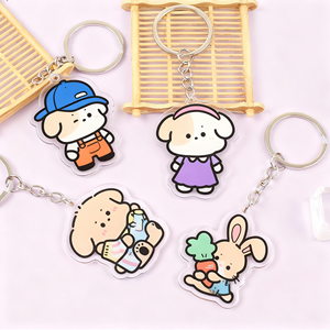 Custom <strong>Printed</strong> Acrylic Charms <strong>Key</strong> Chain Cartoon Anime Acrylic Keychain Pin Stand Transparent Epoxy Acrylic Keyring - Product Image 1