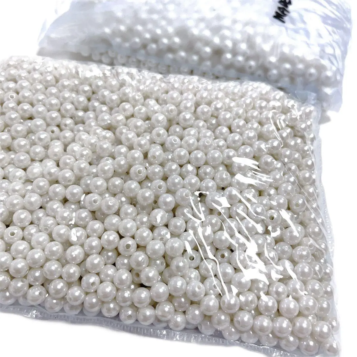 Bijoux de bricolage modernes de bonne qualité faisant des perles en plastique ABS ordinaires perles en vrac avec trou pour bracelet collier sacs téléphone clou d