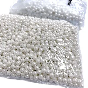 Good quality Modern DIY jewelry making ordinary ABS Plastic pearls loose beads with hole for bracelet necklace bags phone nail d